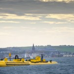 Scotrenewables' SR250 device en route to the EMEC tidal test site (image: Mike Brookes-Roper, courtesy of Scotrenewables Tidal Power Ltd)