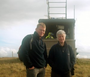 Tom Heap and Jennifer Norris at the Black Craig observations point