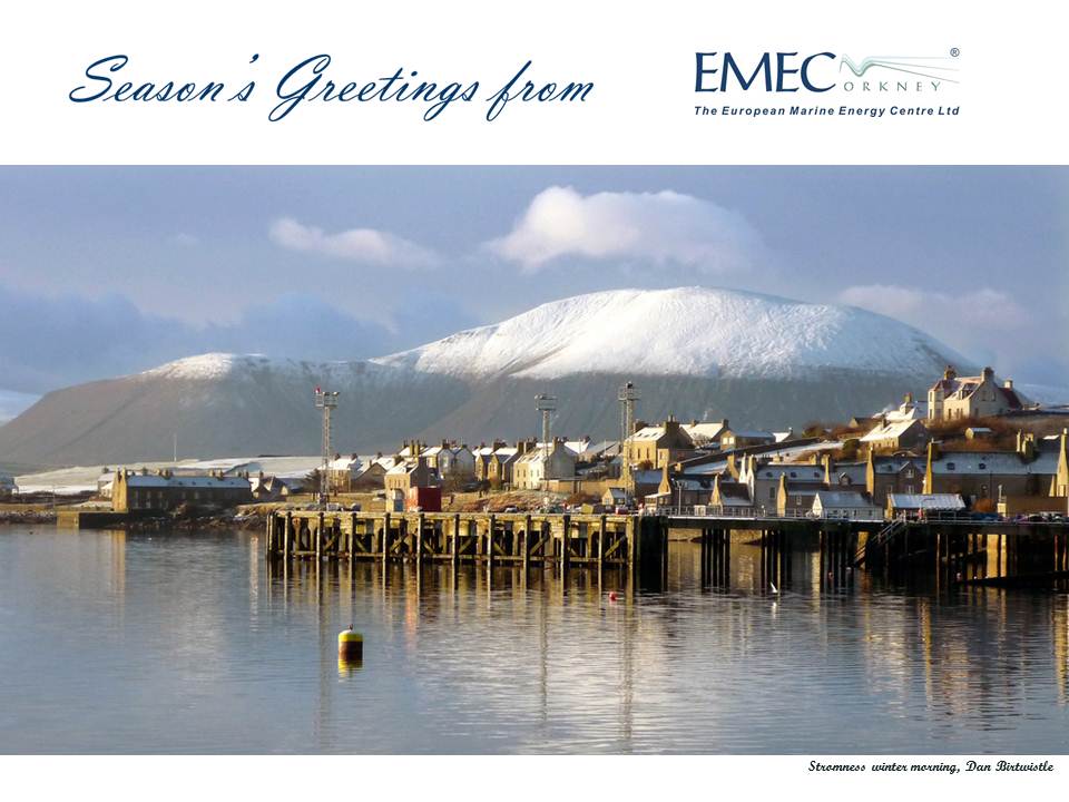 Season's greetings from EMEC (Image: Dan Birtwistle)