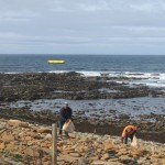 Chris Casely (EMEC) and George Meiklejohn (Aquamarine Power) bagging the bruck