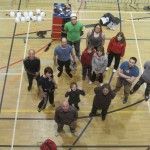 Group shot from above
