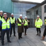 ICE Director General outside the new Kirkwall Grammar School (Image: Orkney Photographic)