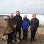 Nick, Chris, Neil and Sara at EMEC wave test site at Billia Croo (Image: Orkney Photographic)