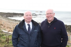 EMEC managing directors past and present: Neil Kermode with Andrew Mill (Credit: Orkney Photographic)