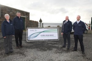 EMEC's executive team at Billia Croo, from l-r: Jennifer Norris, Stuart Baird, Neil Kermode and Oliver Wragg. (Credit: Orkney Photographic)