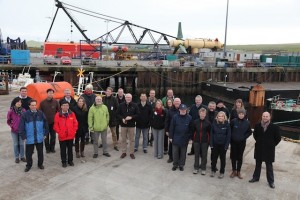 Delegates at Hatston Pier (Credit: Orkney Photographic)