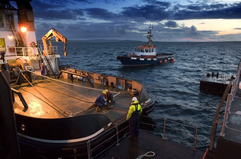 Marine operations at the EMEC test site (Image Mike Brookes-Roper)