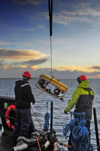 ROV deployment (Image Mike Brookes-Roper)