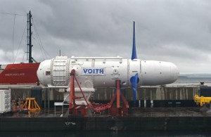 Voith's tidal turbine at Hatston Pier, Kirkwall (Image Mike Brookes-Roper, courtesy of Voith)