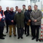 French delegation in the substation at Billia Croo