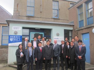 Japanese group visiting EMEC