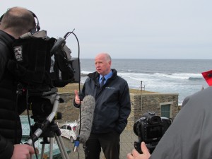 BBC Alba interviewing Neil Kermode April 2014 (EMEC)