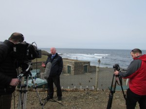 BBC Alba interviewing Neil Kermode April 2014 (EMEC)