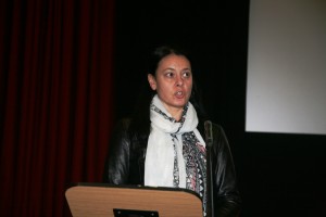 Andreea Stracinescu, European Commission, speaking at the Orkney Ocean Energy Day (Credit Orkney Photographic)