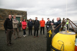 Tour at EMEC's onshore facilities at Billia Croo wave test site, Orkney Ocean Energy Day (Credit Orkney Photographic)