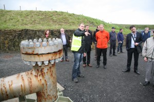 Tour of Aquamarine Power's power plant at Billia Croo, Orkney Ocean Energy Day (Credit Orkney Photographic)