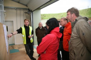 Tour of Aquamarine Power's power plant at Billia Croo, Orkney Ocean Energy Day (Credit Orkney Photographic)