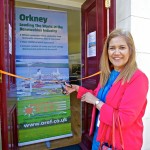 Jan Falconer opening the Orkney Renewable Energy Exhibition (Credit Colin Keldie)