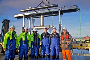Magallanes test turbine installation at EMEC (photo: Colin Keldie courtesy EMEC)