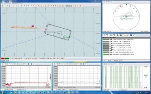 Cable coordinates and real-time data is displayed on the vessel’s survey platform (Credit Mike Roper, courtesy of North Sea Systems)