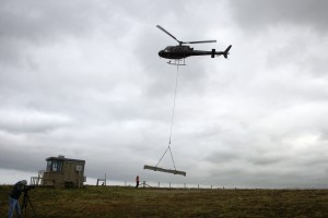 Radar antenna arriving at Black Craig (Credit EMEC)