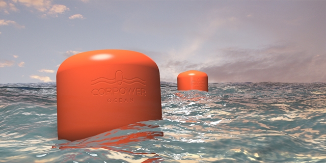 CorPower Ocean have signed up to test their novel wave energy converter at EMEC in Orkney (Credit CorPower)