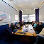 EMEC's Stuart Baird speaks with delegates on the ICOE Orkney Day Trip (Credit: Colin Keldie)