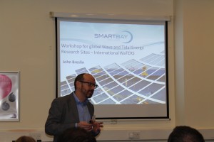 John Breslin updates delegates on activities at SmartBay Ireland: International WaTERS workshop, ICOE 2016