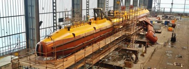 Scotrenewables Tidal Power has completed deployment of its modular anchoring system at Orkney’s European Marine Energy Centre preparation for the installation of its SR2000 2MW floating tidal turbine (Credit: Scotrenewables)