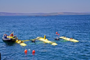 SME PLATO wet testing at Hatston Pier, June 2016 (Credit Colin Keldie, courtesy of EMEC)