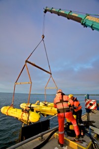 SME PLATO wet testing at Hatston Pier, June 2016 (Credit Colin Keldie, courtesy of EMEC)