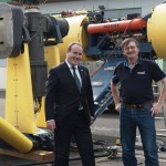 Christoph Harwood at SME with Paul Wheelhouse, August 2016 (Credit Scottish Government)
