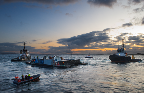 Marine operations at EMEC test site (Credit Mike Brookes-Roper, courtesy of EMEC)