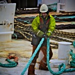 Green Marine preparing to install Wello Penguin at Billia Croo (Credit Colin Keldie, courtesy of CEFOW)