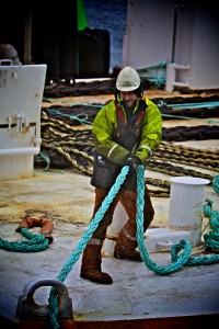 Green Marine preparing to install Wello Penguin at Billia Croo (Credit Colin Keldie, courtesy of CEFOW)