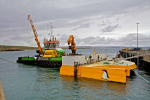 Green Marine preparing to tow Wello Penguin to Billia Croo (Credit Colin Keldie, courtesy of CEFOW)