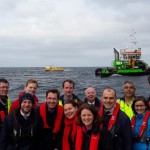 European Commission and Ocean Energy Europe visit Wello Penguin at EMEC wave test site, Billia Croo (Credit: EMEC)