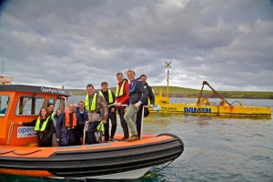 European Commission boat trip to Tocardo, EMEC Fall of Warness test site (Credit: Colin Keldie)