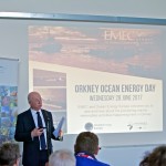 Neil Kermode speaking at EMEC Ocean Energy Day seminar (Credit: Colin Keldie)