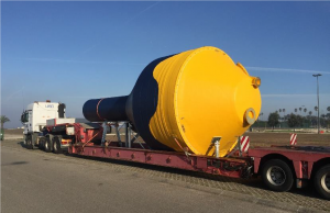 CorPower buoy shipping from Portugal (Courtesy of CorPower)