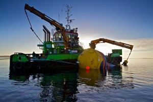 CorPower C3 WEC deployment at EMEC Scapa Flow site (Credit: Colin Keldie)