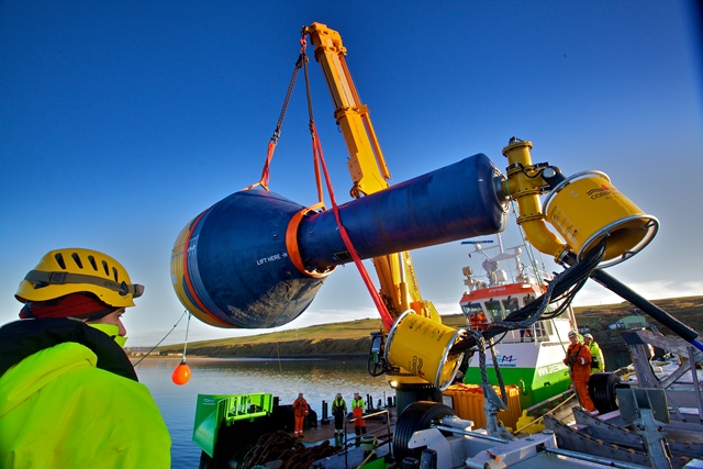 CorPower C3 WEC deployment at EMEC Scapa Flow site (Credit: Colin Keldie)