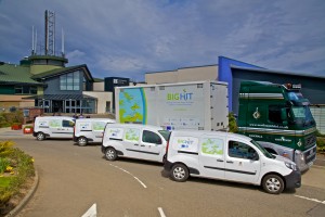 BIG HIT hydrogen mobile storage unit with OIC hydrogen powered vans (Credit Colin Keldie)