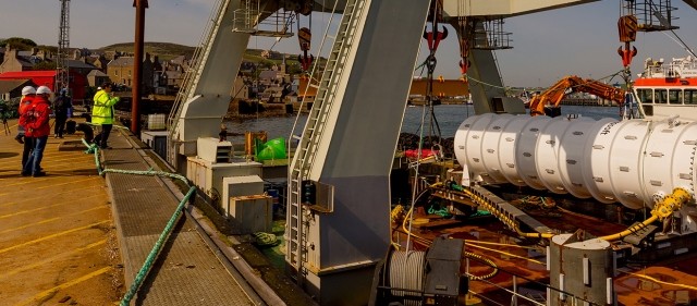 Microsoft data centre prior to deployment at EMEC (Credit Microsoft)