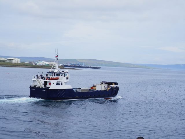 Shapinsay ship (Credit David Hibbert, Orkney Islands Council)