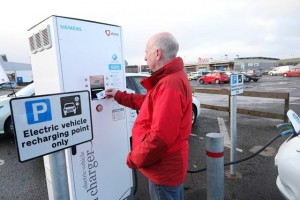 Electric vehicle recharging point (credit EMEC)