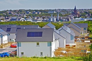 Solar panels in Kirkwall (Credit Colin Keldie, courtesy of Solo Energy)