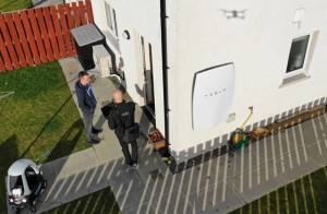 Tesla powerwall in Kirkwall (Credit Colin Keldie, courtesy of Solo Energy)
