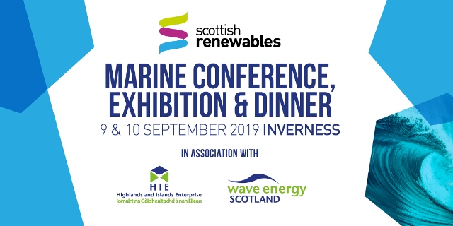 Scottish Renewables Marine Conference, Exhibition & Dinner 2019  @ Eden Court Theatre
