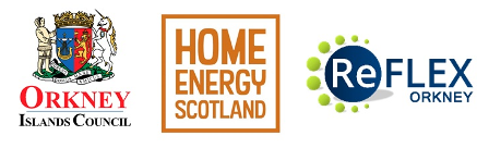 OIC, Home Energy Scotland and ReFLEX logos